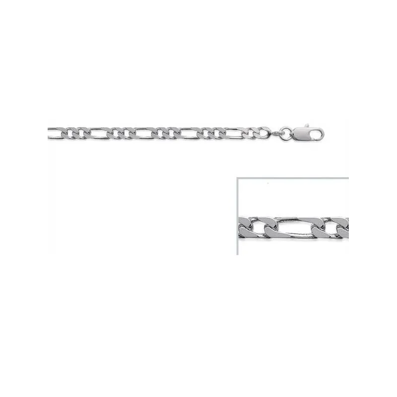 Chaîne Maille Figaro 50 Cm Argent 925/1000 - Bijouxia - Neuf Avec étiquettes