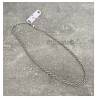 Collier Maille Corde Robuste Argent Massif 925/1000 Rhodié