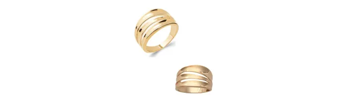 Bague Rangs Ajourés En Plaqué or 18 CARATS 750 Millièmes Tailles 48 à 68