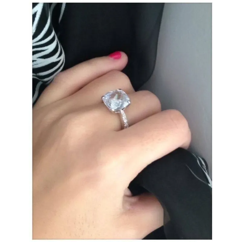 Bague En Argent Massif - Dôme Pavé De Spirales Et Zirconiums - Taille 50 - Occasion - Origine France