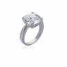 BAGUE PAVÉ CUBIC ZIRCONIUM ARGENT MASSIF 925/1000 TAILLES 50 À 60