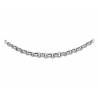 Collier maille Jaseron 10 mm en chute 42-46 cm Argent 925 Rhodié - CPL