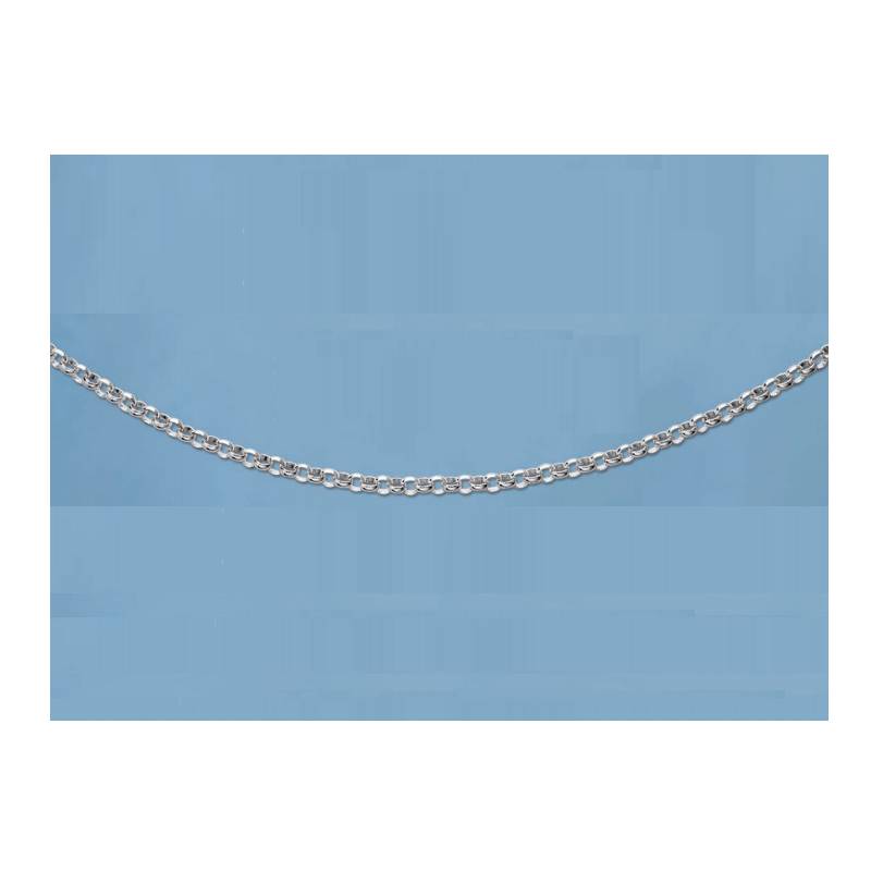 Chaîne maille Jaseron 5,8 mm x 45 cm Argent 925 Rhodié - CPL