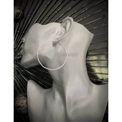 Créoles Torsadées Ciselées 6CM En Argent Massif 925/000