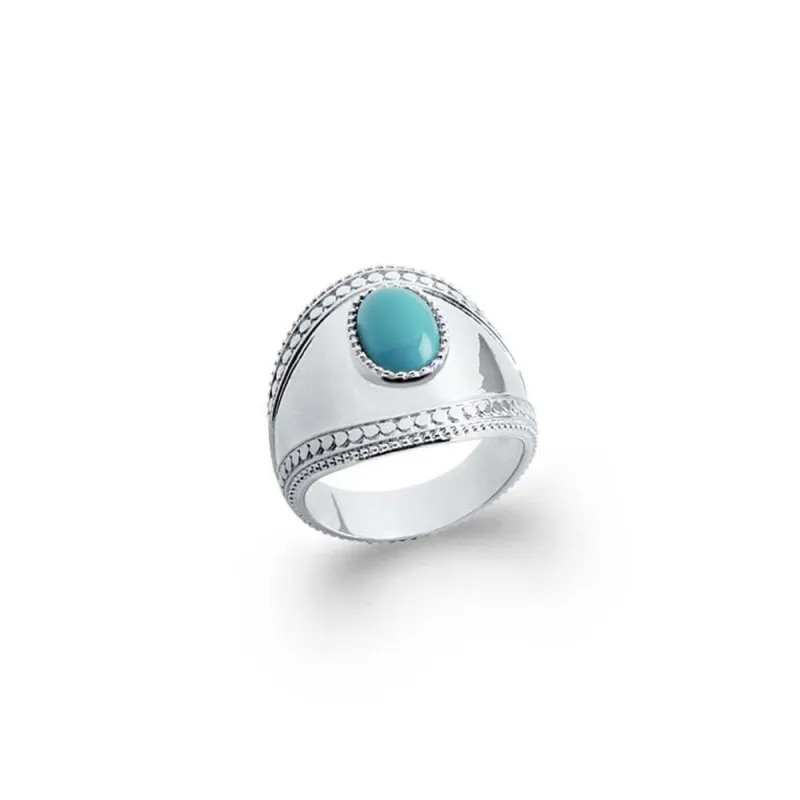 Bague Argent Massif 925 Et Nacre Abalone Taille 60 - Belle Pièce Occasion Neuve