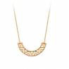 Collier Tour de cou motifs ciselés triangles en Plaqué Or 18 Carats 750/1000