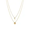 Collier Collection Astre / Lune Plaqué or 18 Carats 750/1000