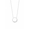 Collier Ronde de cristaux Oxyde de Zirconium Argent Massif 925/1000