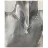 Collier Cristal Zirconium En Goutte D'eau Argent Massif 925/1000 Rhodié