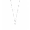 Collier Cristal Zirconium En Goutte D'eau Argent Massif 925/1000 Rhodié