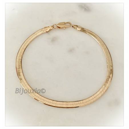 Le Canon Bracelet Tank en or jaune a maillons ovales