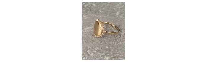 Bague Pièce Médaille Motif Soleil En Plaqué or 18 Carats Bijoux T50 à 60