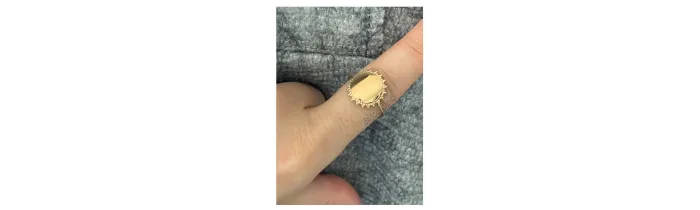 Bague Pièce Médaille Motif Soleil En Plaqué or 18 Carats Bijoux T50 à 60