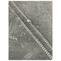 Chaîne 50CM x 4MM Maille Gourmette Argent Massif 925/1000