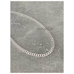 Chaîne 50CM x 4MM Maille Gourmette Argent Massif 925/1000