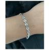 Bracelet Maille Grain De Café 4MM X 18CM Argent Massif 925/000