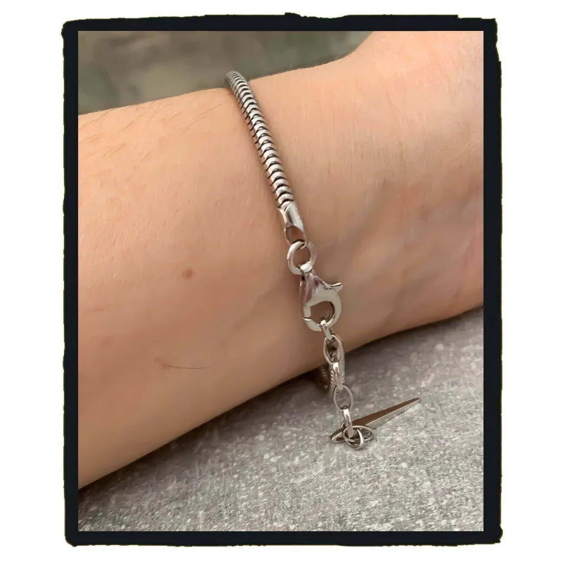 Bracelet Charm Perles Bleu Murano & Argent 925 - Bijouxia, Neuf Avec Étiquettes