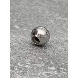 Bracelet CHARMS Perle Bleu Verre de Murano & Boules Argent 925/000 Rhodié