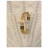 Bracelet Jonc Manchette En Plaqué Or 18 Carats 750/1000