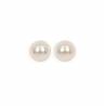 Boucles D'oreilles Grosses Perles 14MM En Argent Massif 925/1000
