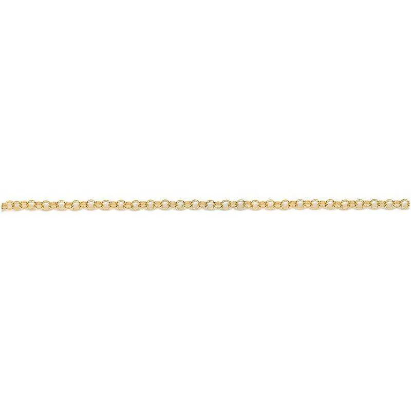 PLANETYS Chaîne De Cheville Maille Marine Argent 925 Plaqué Or Jaune 18 Carats - Largeur 2.4 Mm