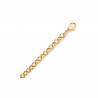 Collier Maille Jaseron 45CM En Plaqué Or 18 Carats 750/1000