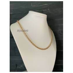 Collier Maille Jaseron 45CM En Plaqué Or 18 Carats 750/1000