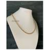 Collier Maille Jaseron 45CM En Plaqué Or 18 Carats 750/1000