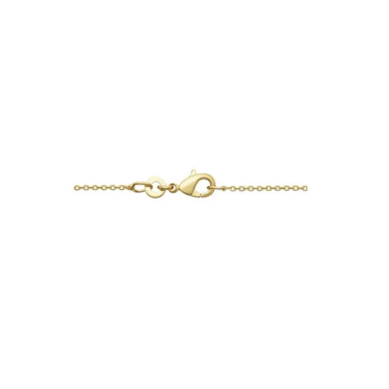 Collier Fin En Cristal Multicolore Plaqué Or 18 Carats - Neuf Avec étiquettes Bijouxia