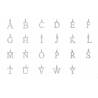Pendentifs LETTRES Initiales Au CHOIX En Argent Massif 925/1000 - BIJOUX