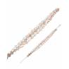Bracelet Multi-Chaînes Ajourées En Argent Et Argent Doré Rose 925/1000 Rhodié
