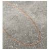 Chaîne Fine Maille forçat Réglable 40cm/45cm Plaqué Or Rose 18 CARATS 750/000