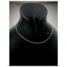 Chaîne De Cou Forçat 70cm En Argent Massif 925/000 Rhodié Bijoux NEUF
