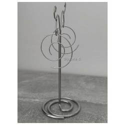 Boucles D'oreilles Anneaux Spirales Diamètre 3,5CM en Argent 925/1000 Rhodié