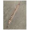 Bracelet Multi-Chaînes Ajourées En Argent Et Argent Doré Rose 925/1000 Rhodié