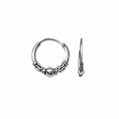 Petites Créoles De Bali 1,6CM Argent Massif 925/1000 MIXTE