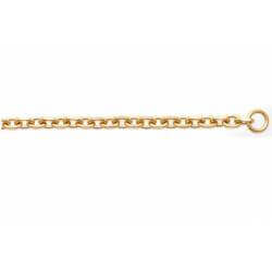 Bracelet Maille Forçat Fermoir Cabillaud 19CM En Plaqué Or 18 Carats 750/1000