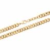 Bracelet Grosse Maille Gourmette 19CM En Plaqué Or 18 Carats 750/1000