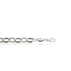 Bracelet Maillons Type Jaseron Ovales 20CM En Argent Massif 925/000