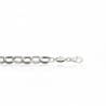 Bracelet Maillons entrelacés Larges 20CM En Argent Massif 925/000 Bijoux Femme