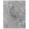 Bracelet Maillons entrelacés Larges 20CM En Argent Massif 925/000 Bijoux Femme