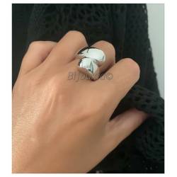 Bague Goutte d'eau En Argent Massif 925/1000 Rhodié Bijou Tailles 50 à 60