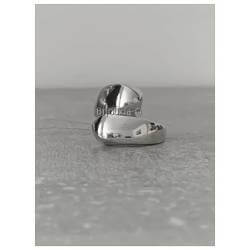 Bague Goutte d'eau En Argent Massif 925/1000 Rhodié Bijou Tailles 50 à 60