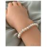 Bracelet Perles de Culture Blanches Naturelles - Argent Massif 925/000 CPL