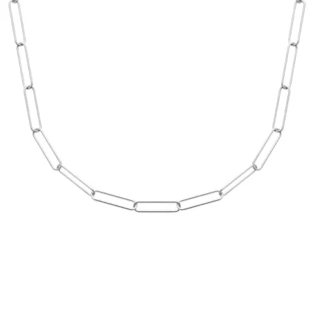 Bracelet Maille Chaîne Rectangulaire En Argent 925 Rhodié - Bijouxia Neuf Avec étiquettes