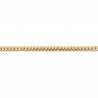 Collier Maille Anglaise Bombée 45CM X 5MM En Plaqué Or 18 carats