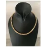Collier Grosse Maille Palmier 45cm En Plaqué Or 18 carats Bijoux Femme