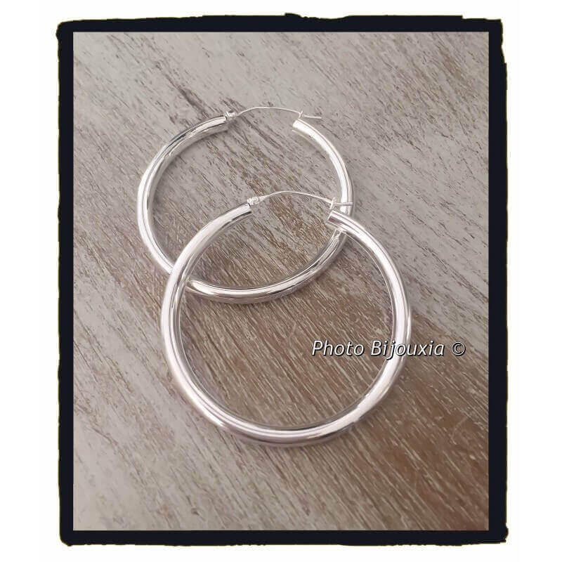 Créoles Électroformées AÉLYS en Argent 925/1000 - AE-B60419