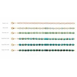 Bracelet Pierres Fines Véritable Quartz Rose En Plaqué or 18 Carats 750/000