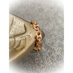 Bague Motif Grain de Café En Plaqué Or 18 Carats 750/000 T50 à 60